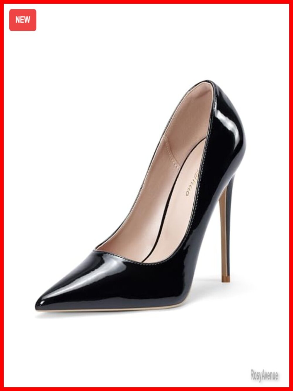 Women Pointed Toe Stiletto High Heel Pumps 12cm Wedding Evening Shoes